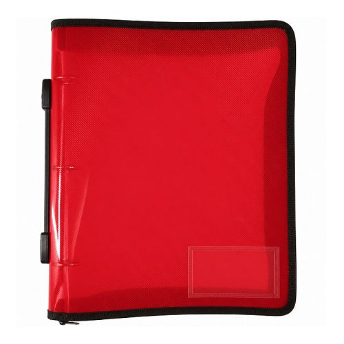 Pictor Zipper Binder A4 3D 25mm with Handle Red