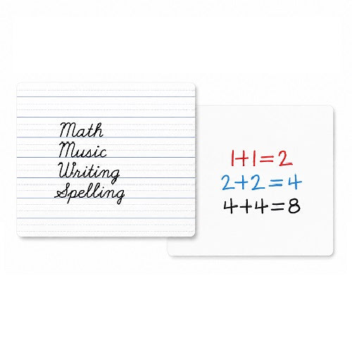Pictor Dry Erase Learning Sheet Whiteboard 280 x 230 24mm Dotted Thirds and Plain W946