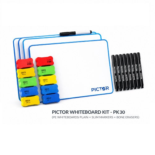 Pictor A4 Whiteboard Kit of 30