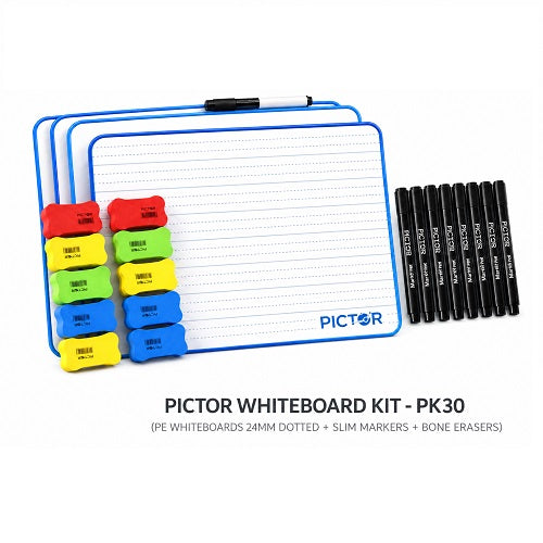 Pictor Whiteboard Dotted 24mm Dotted Thirds Kit of 30