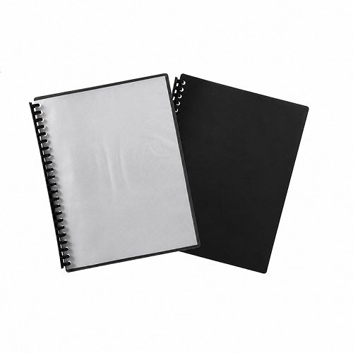 Pictor Display Book A4 20 Pkt Clear Front Black
