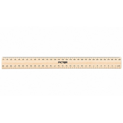 Pictor Wooden Ruler 30cm