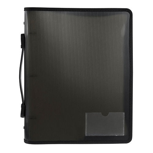 Pictor Zipper Binder A4 3D 25mm with Handle Smoke