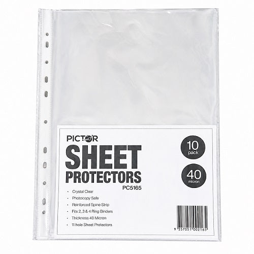 Pictor Sheet Protector A4 Economy Pack 10