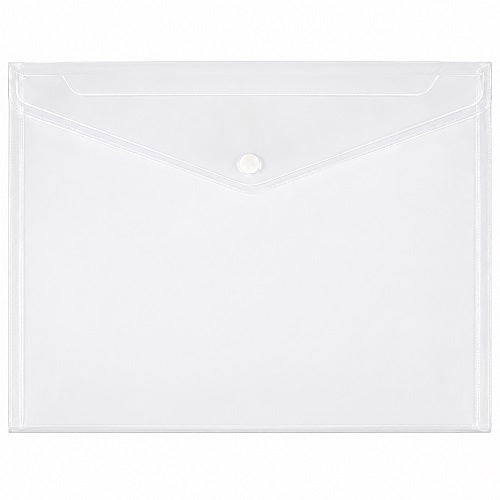 Pictor Document Wallet PP with Button A4 Clear