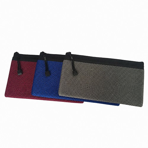 Pictor Neoprene Double Zipper Pencil Case with Mesh Pocket 350 x 180 Mm Assorted