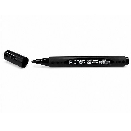 Pictor Whiteboard Marker Triangular Bullet 4.4mm Black