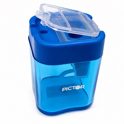 Pictor Two Hole Sharpener Atlantis with Cannister and Lid