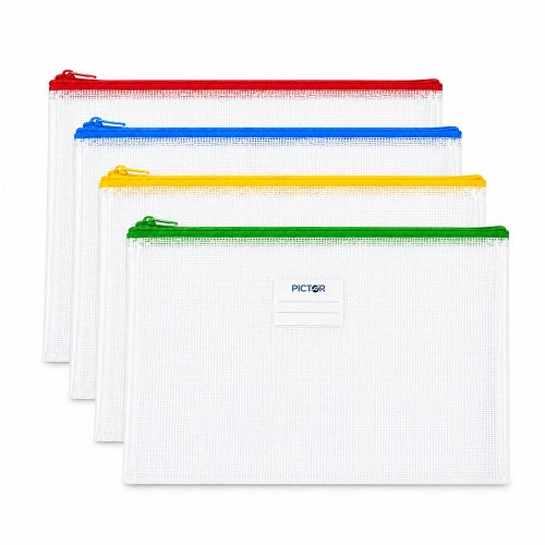 Pictor Clear Mesh Pouch A4 375 x 270mm