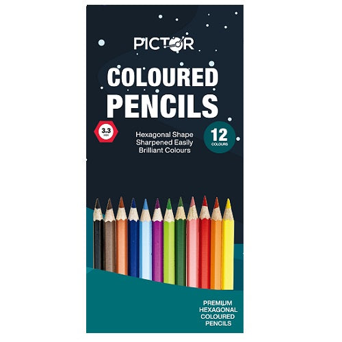 Pictor Premium Pencils Assorted Colours Pack 12