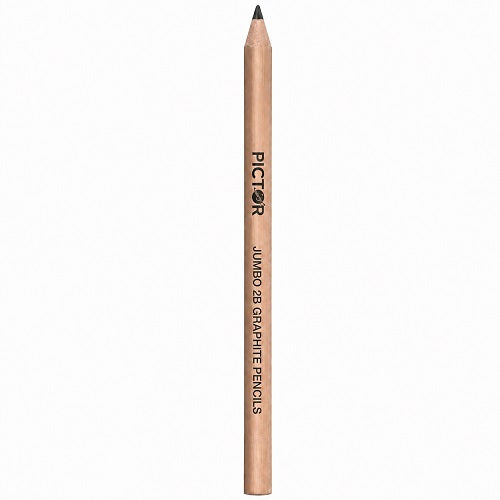 Pictor Premium Graphite Natural Jumbo Triangular Pencil 2B