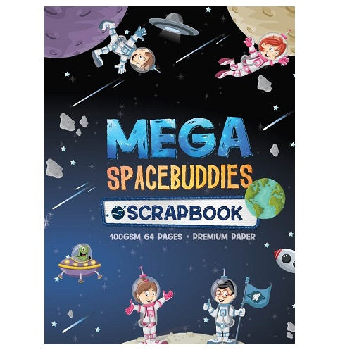 Pictor Mega Spacebuddies Scrapbook 100GSM 64 Page 330 x 245mm