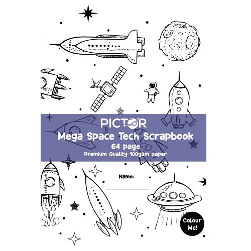 Pictor Premium Pro 330 x 245mm 64 Page PP Mega Spacetech Scrapbook 100GSM