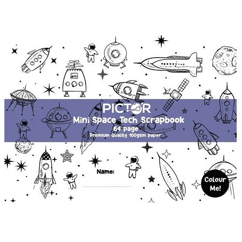 Pictor Premium Pro 165 x 245mm 64 Page PP Mini Spacetech Scrapbook 100GSM