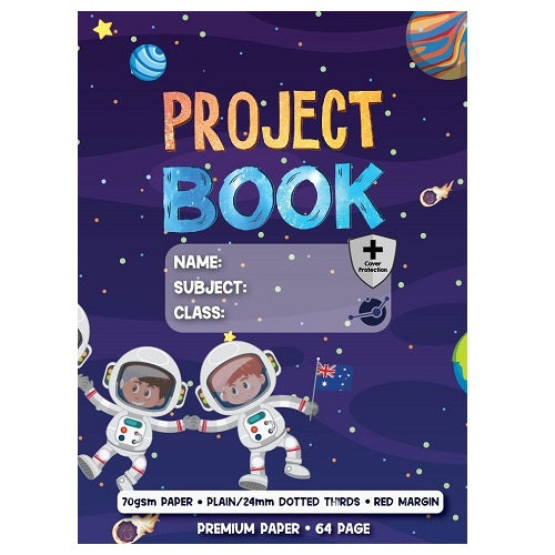 Pictor Premium Pro Mega 330 x 245mm 64 Page PP Project Book 24mm Plain/dotted Thirds 70GSM Astro
