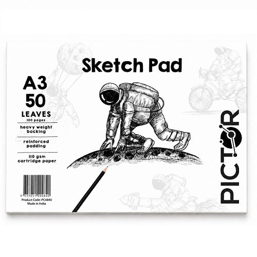 Pictor Sketch Pad A3 50 Leaf 110GSM