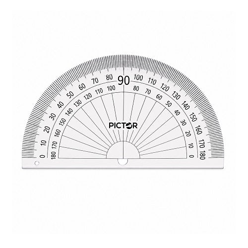 Pictor Protractor 180 Degrees 100mm