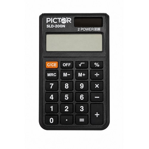 Pictor SLD-200N 8 Digit Dual Power Pocket Calculator